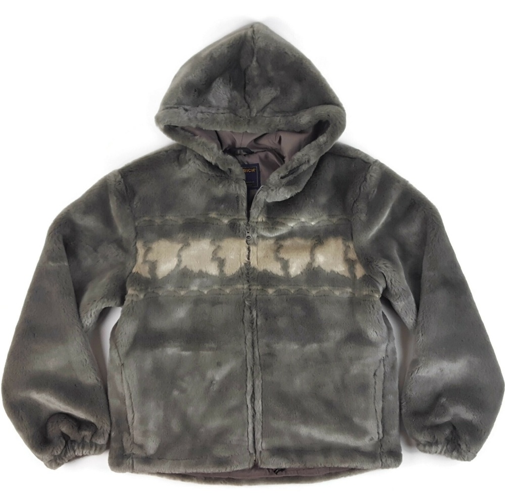 Woolrich Faux Fur Tumbleweed Leaves Jacket